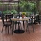 Flash Furniture 36 SQ Table Brown Umbrella Top/Black Steel Frame JJ-T14619-90-BRBK-GG - alternate 1